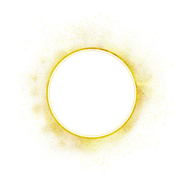 金色金箔纹理边框