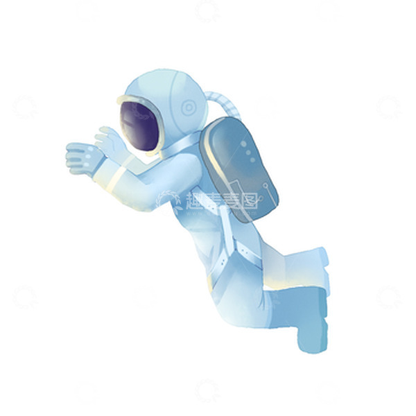 源文件下载【趣麦麦图】-宇航员科技探索太空人航空科学外星手绘星空