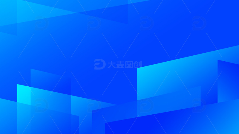 源文件下载【趣麦麦图】蓝色科技几何大气企业banner背景