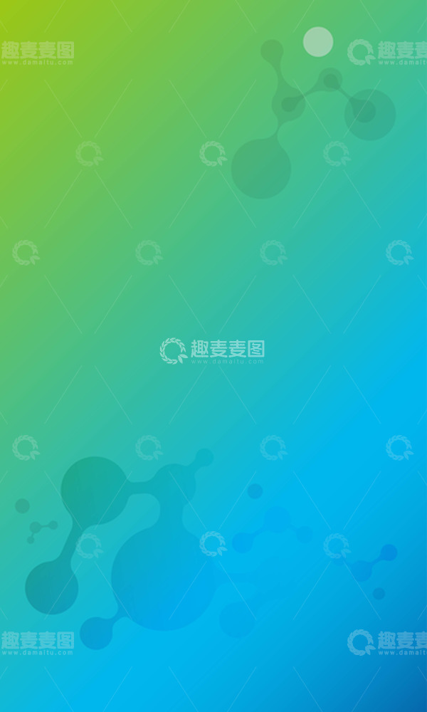 源文件下载【趣麦麦图】蓝色商务医疗生物科技细胞元素渐变背景