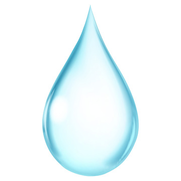 矢量蓝色水滴
