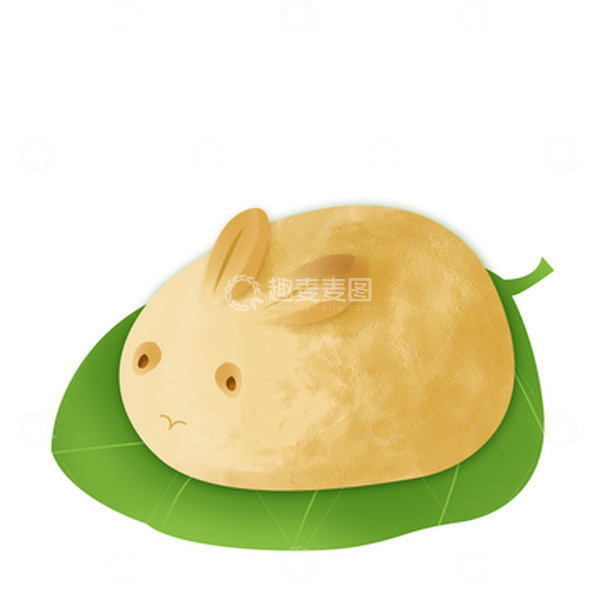 源文件下载【趣麦麦图】可爱小兔子点心糕点中秋手绘素材