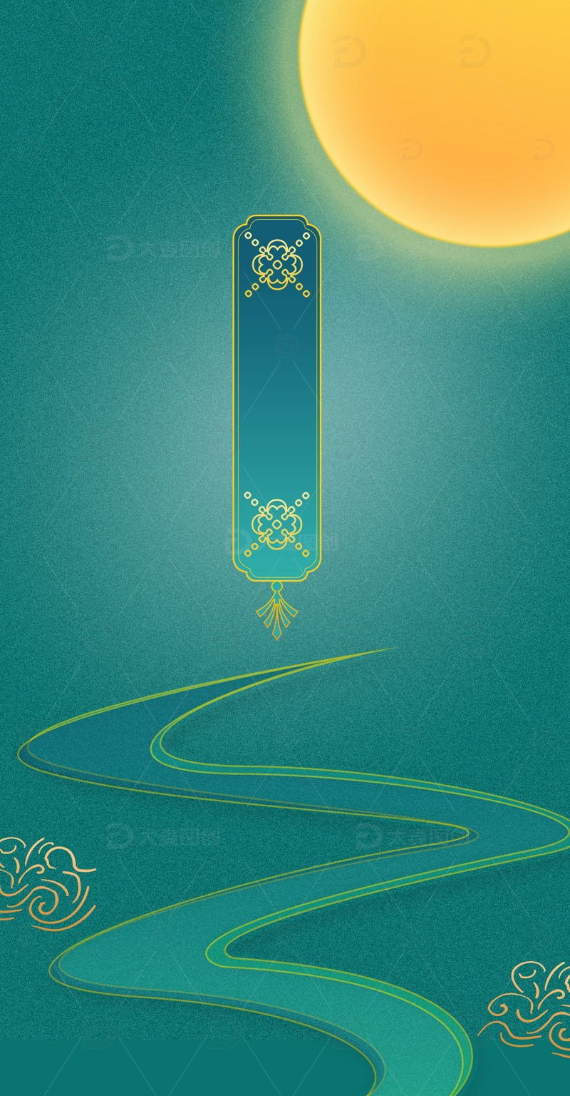 源文件下载【趣麦麦图】国潮风七夕海报背景图