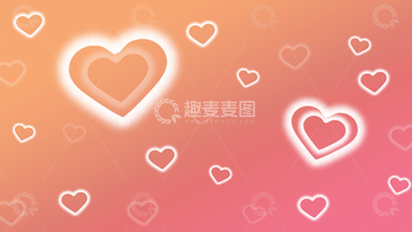 源文件下载【趣麦麦图】浪漫七夕情人节爱心背景