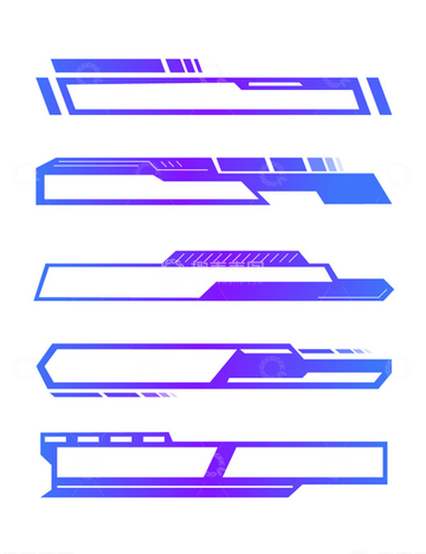 源文件下载【趣麦麦图】科技互联网大数据可视化标题边框横幅