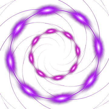 暗黑系黑科技紫色魔轮光圈效果