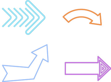 发光箭头指示元素