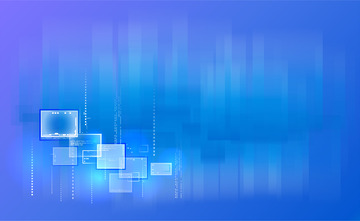 蓝色信息科技AI智能科幻背景