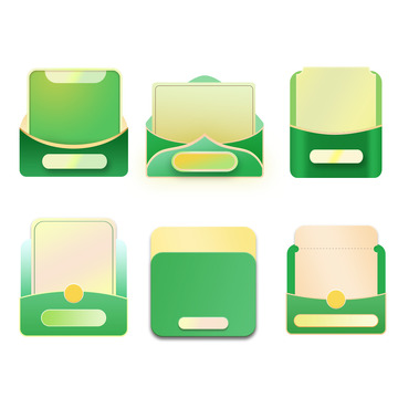 夏季绿色热暑清凉简约促销标签