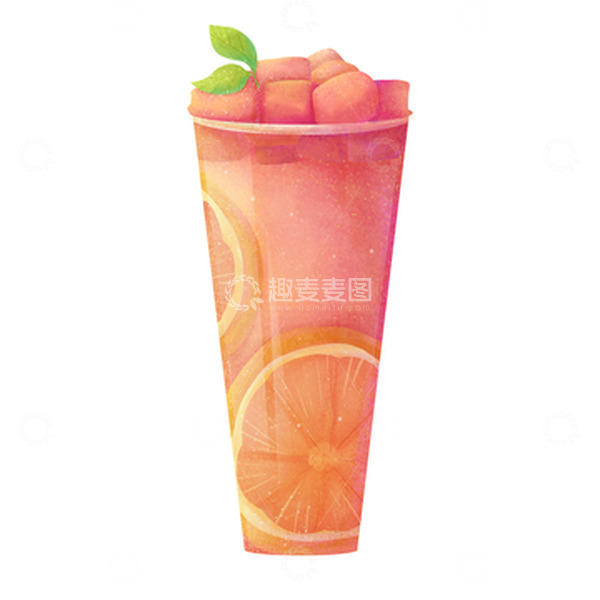 源文件下载【趣麦麦图】手绘芋圆柠檬饮品插画元素