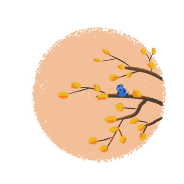 小清新儿童插画肌理质感