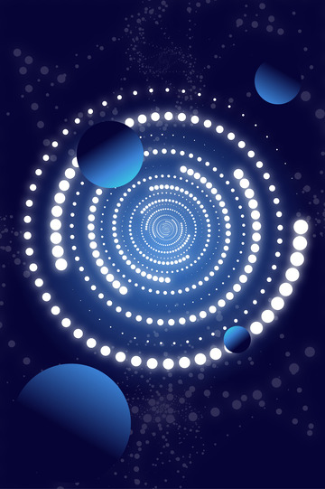 深色科技风星球科技宇宙背景