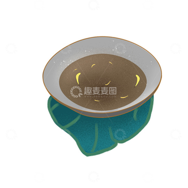 源文件下载【趣麦麦图】复古色商插风秋季菊花茶手绘元素