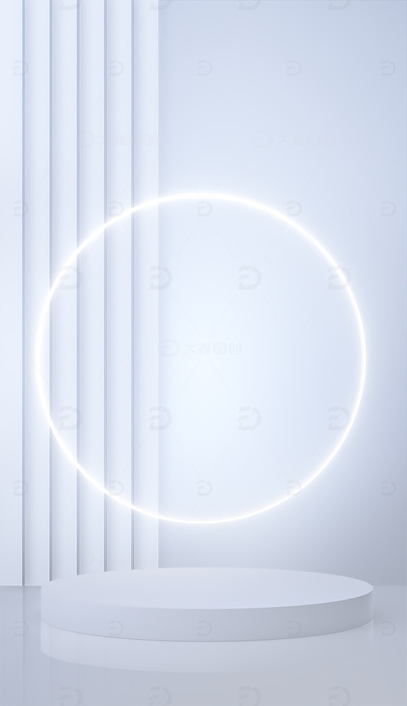 源文件下载【趣麦麦图】青色调竖版电商详情海报头图