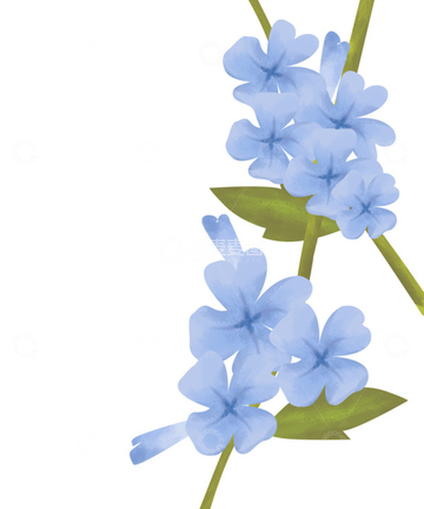 源文件下载【趣麦麦图】紫色清新夏季花藤植物花卉花朵元素