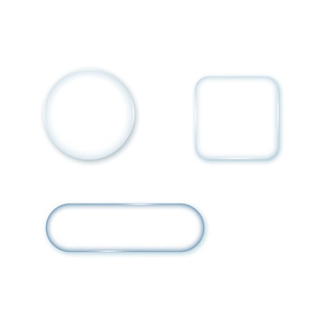 透明玻璃按钮效果