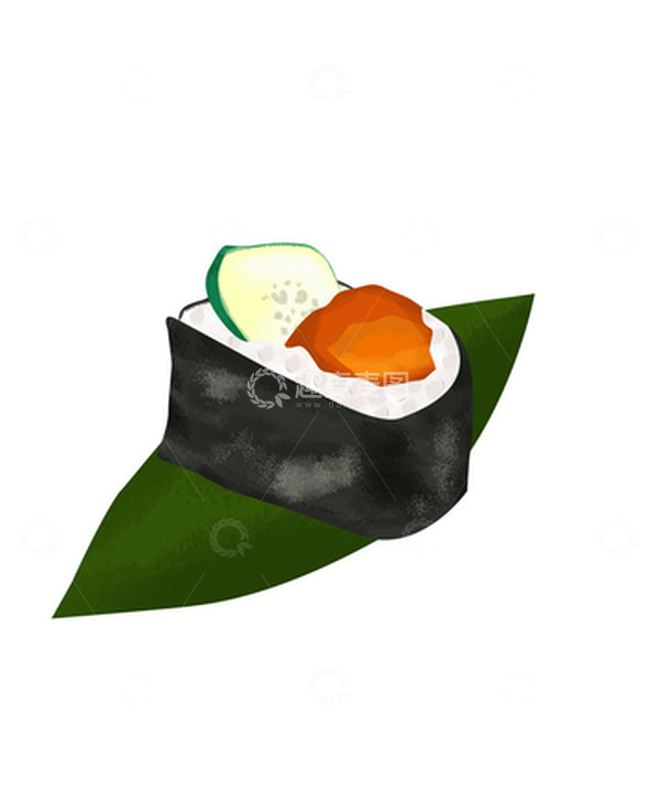 源文件下载【趣麦麦图】食物寿司美食日式手绘素材
