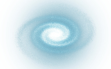 淡蓝银河系星云旋转效果