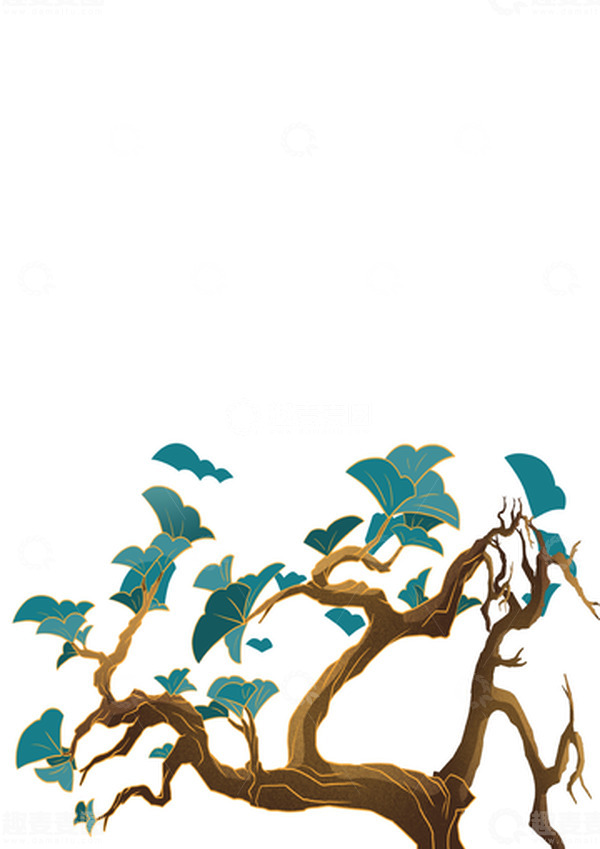 源文件下载【趣麦麦图】国潮 手绘 拐松 装饰元素