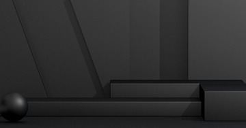 C4D黑色展台背景