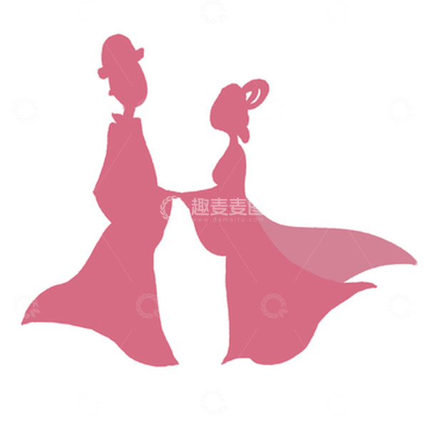 源文件下载【趣麦麦图】手绘七夕古风情侣