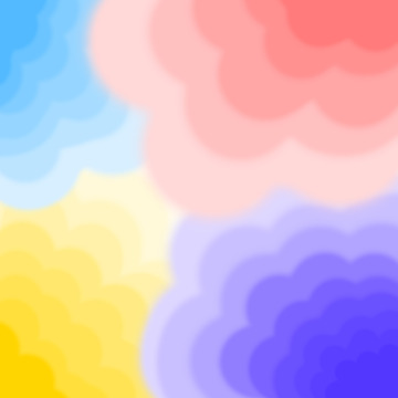 彩色卡通背景清新