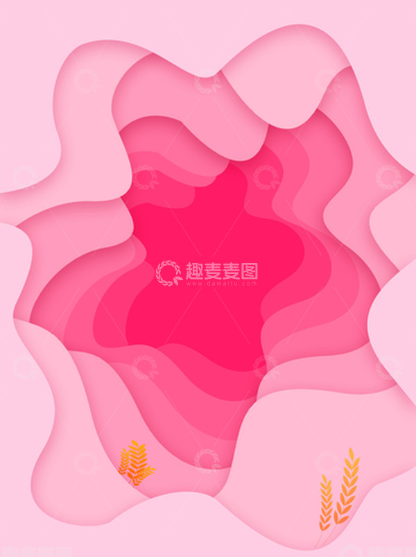 源文件下载【趣麦麦图】七夕剪纸风情人节背景
