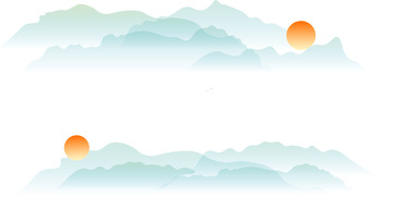 古风山水复古水墨画