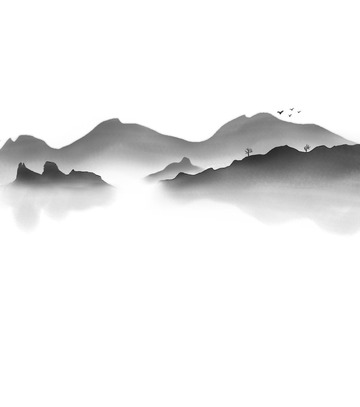 中国风水墨画风景山水