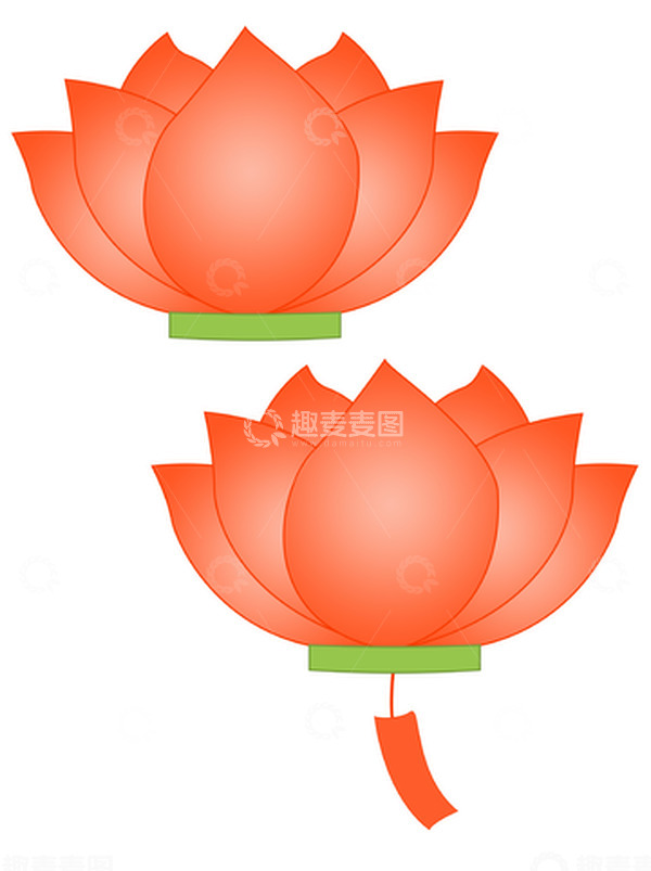 源文件下载【趣麦麦图】国潮七夕节日中国国风荷灯