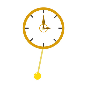 自制钟摆卡通插画元素