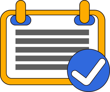 矢量日历规划图标