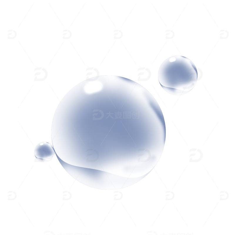 气泡水珠水滴泡泡PSD