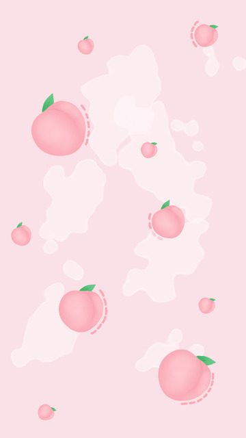 粉色甜美可爱桃子蜜桃背景