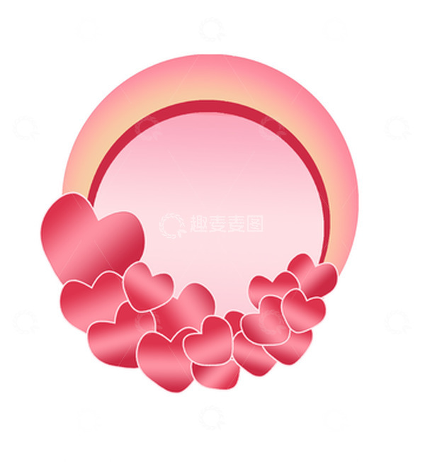 源文件下载【趣麦麦图】-红色小清新爱情七夕甜蜜手绘图