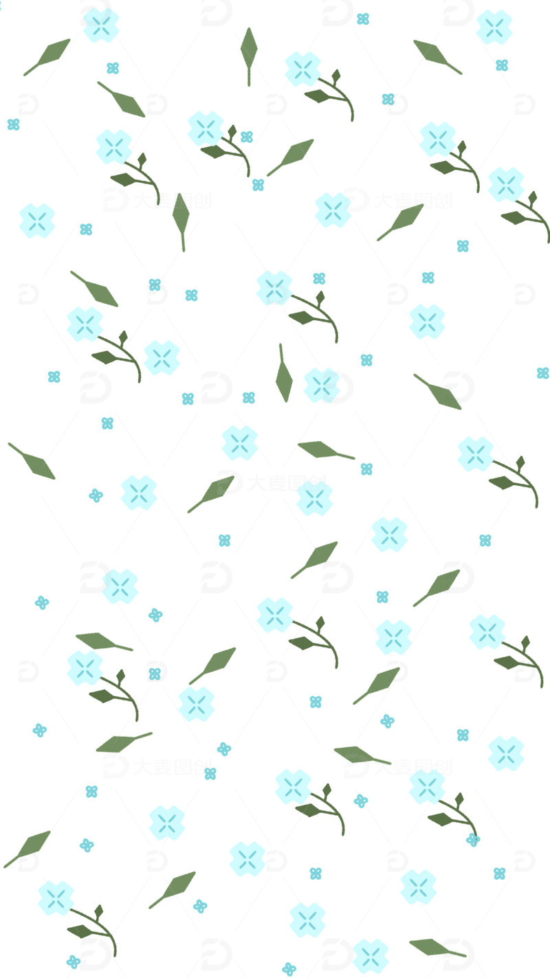 源文件下载【趣麦麦图】小清新淡雅素色小碎花背景