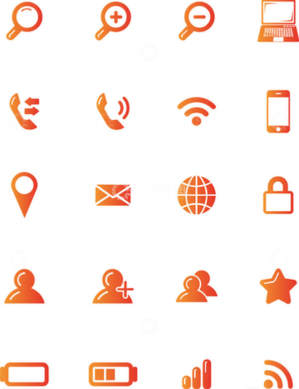 源文件下载【趣麦麦图】搜索网页UI图标电话地址手机电脑