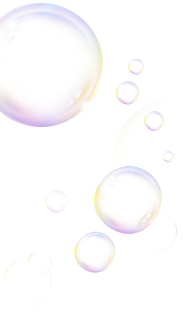 渐变梦幻氛围泡泡