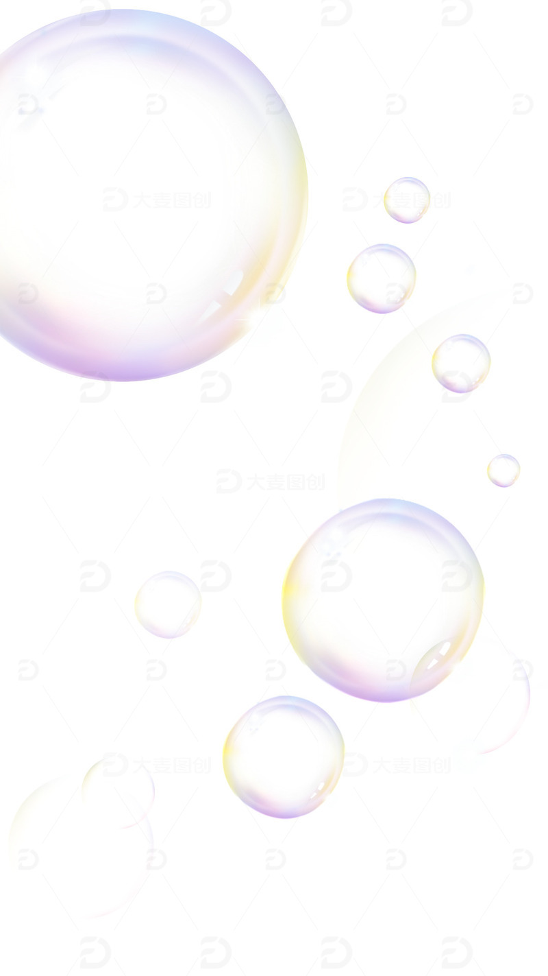 渐变梦幻氛围泡泡