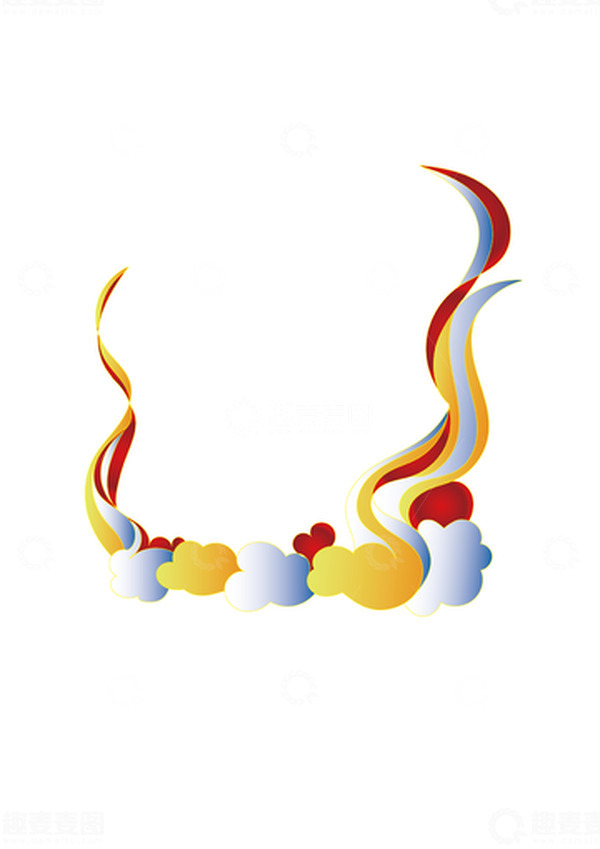 源文件下载【趣麦麦图】七夕祥云渐变矢量图