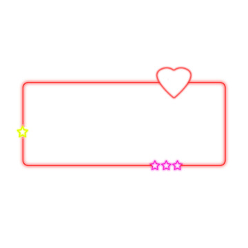 霓虹灯特效边框素材