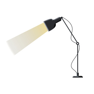 黑色欧式时尚卡通折叠台灯