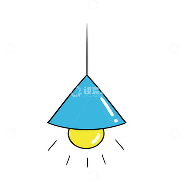 源文件下载【趣麦麦图】卡通灯灯泡手绘图