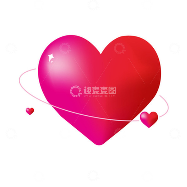 源文件下载【趣麦麦图】浪漫七夕情人节红色爱心氛围装饰