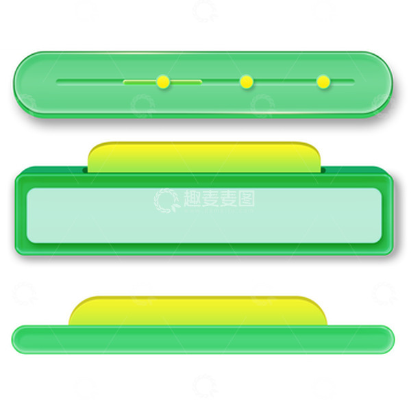 源文件下载【趣麦麦图】绿色小清新大暑夏季清凉风格装饰按钮框
