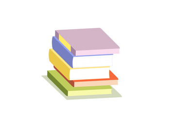 字典笔记本书籍指南元素插画