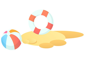 夏季沙滩冲浪游泳海边png