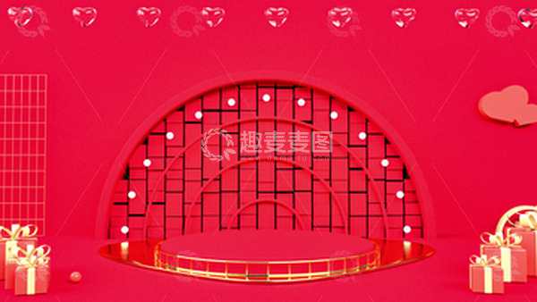 源文件下载【趣麦麦图】红色banner背景电商海报