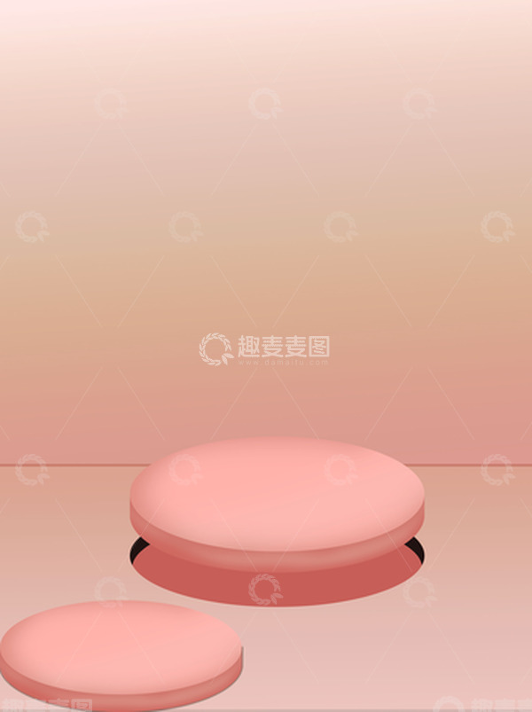 源文件下载【趣麦麦图】粉色3D电商海报背景