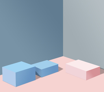 简约渐变几何空间立体展示展台背景